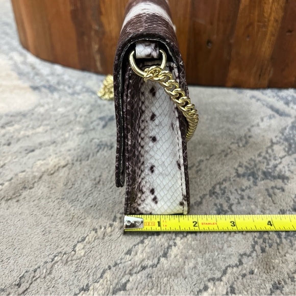 Anne Klein Snake Print Crossbody Small Bag - Picture 3 of 10